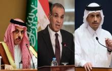 وزراء خارجية مصر والسعودية وقطر يؤكدون أهمية الدبلوماسية لخفض التصعيد في المنطقة