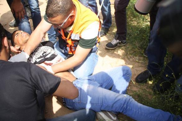 إصابة شاب بعيار معدني في مواجهات شمال بيت لحم