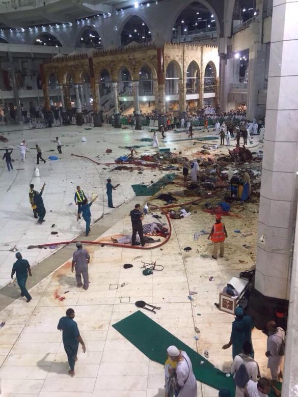 محدث/ 87 قتيلاً و183 جريحاً جراء سقوط رافعة داخل الحرم المكي وحجاج فلسطين بخير
