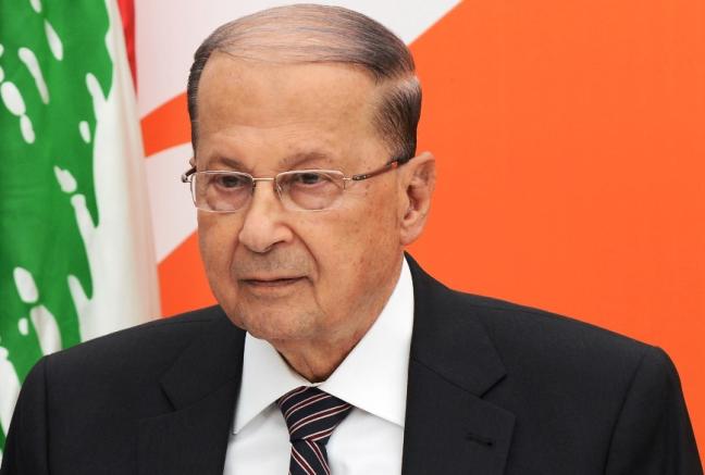 عون يدعو الأمم المتحدة الى منع إسرائيل من بناء الجدار الاسمنتي على الحدود
