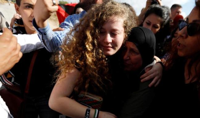 دائرة حقوق الانسان في منظمة التحرير: عهد التميمي نموذج معاناة الطفولة الفلسطينية في ظل الاحتلال