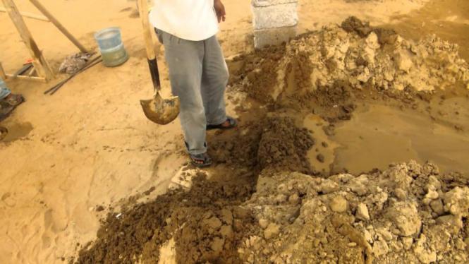 مصرع عامل في انهيار حفرة مياه في بيت لاهيا