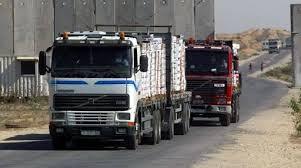 540 شاحنة بضائع ووقود لغزة
