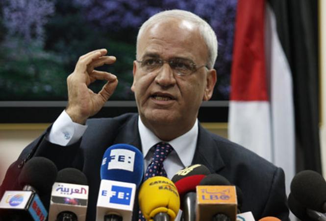 عريقات يطالب المجتمع الدولي بالتدخل لتلبية مطالب الأسرى