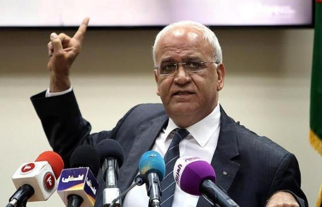 عريقات: كل ما يقوم به ترمب ونتنياهو لا يمكنه أن يوقف الحتمية التاريخية بإقامة الدولة الفلسطينية المستقلة وعاصمتها القدس الشرقية