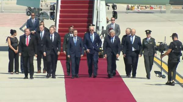 بعد وصوله لإسرائيل.. بايدن: سنبحث دعمنا المستمر لحل الدولتين