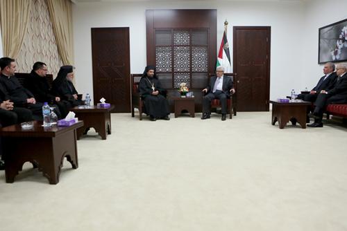 الرئيس يستقبل وفد كنائس رام الله